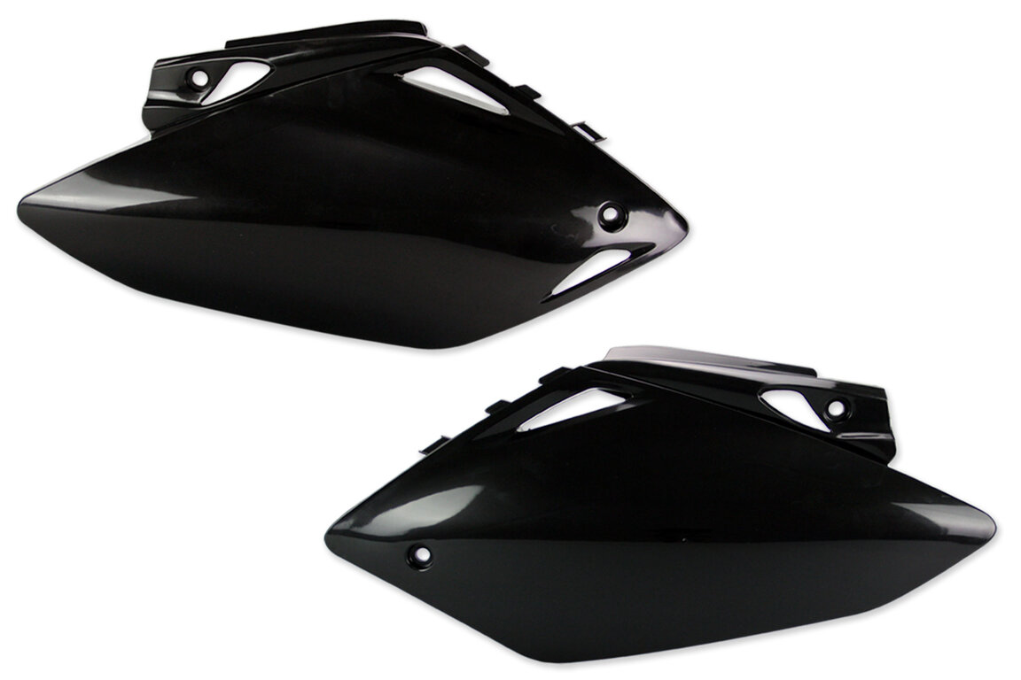 UFO Black Side Number Plates for Honda: CRF450R (2007-2008)