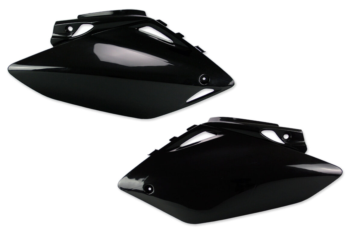 UFO Black Side Number Plates for Honda: CRF450R (2005-2006)