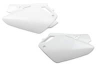 Polisport White Side Number Plates for Honda: CR85R (2003-2007)