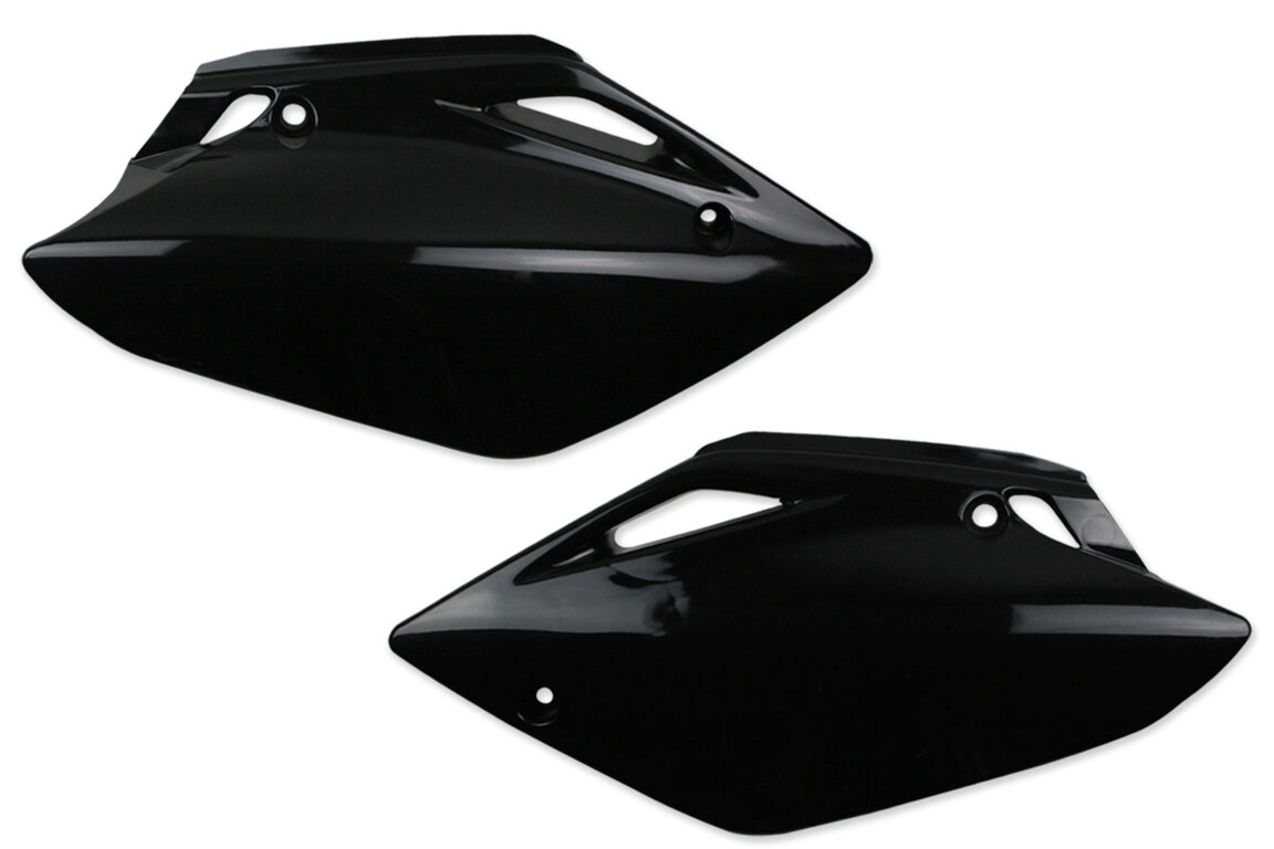 UFO Black Side Number Plates for Honda: CRF150R (2007-2026), CRF150R Expert (2007-2026)