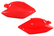 UFO Red Side Number Plates for Honda: CRF250X (2004-2017)