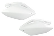 UFO White Side Number Plates for Honda: CRF250R (2004-2005)