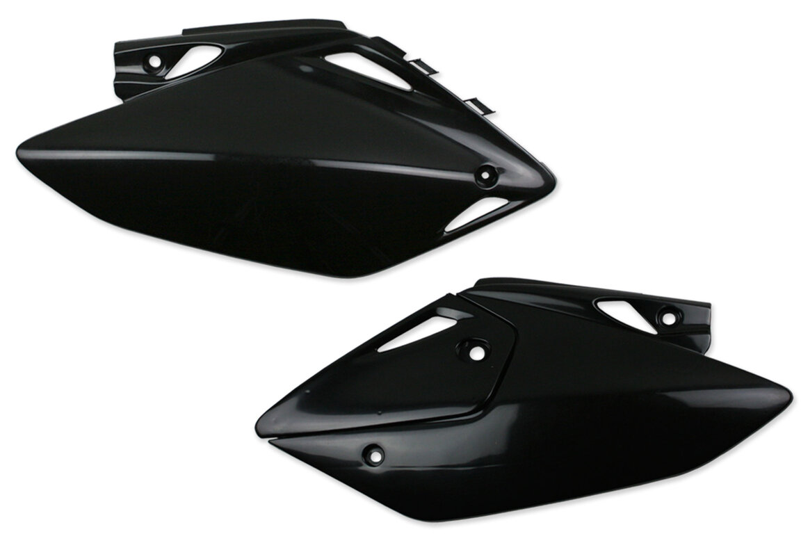 UFO Black Side Number Plates for Honda: CRF450X (2005-2017)