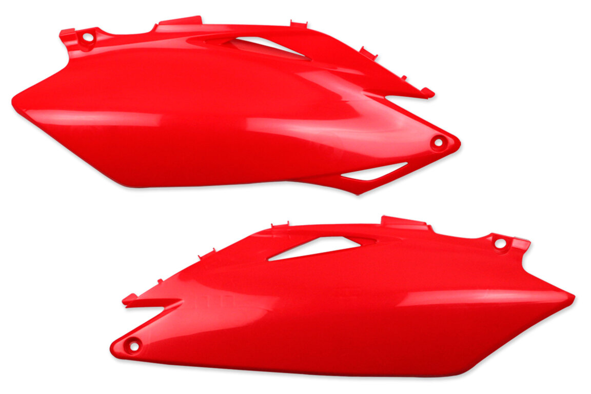 Polisport Red Side Number Plates for Honda: CRF250R (2010), CRF450R (2009-2010)