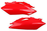 UFO Red Side Number Plates for Honda: CRF250R (2010), CRF450R (2009-2010)