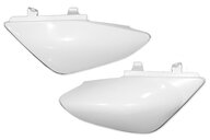 Polisport White Side Number Plates for Honda: CRF50F (2004-2026)