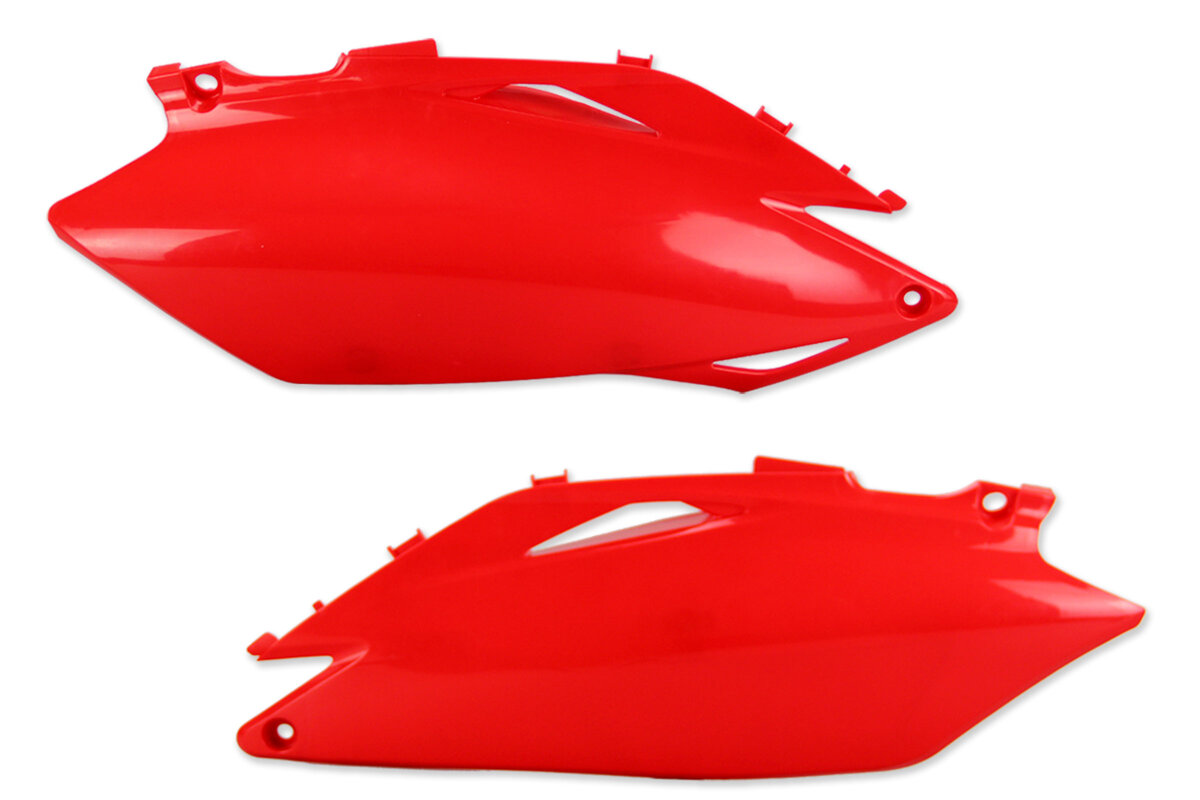 UFO Red Side Number Plates Honda: CRF250R (2011-2013), CRF450R