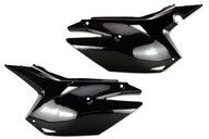 Polisport Black V2 Restyled Side Number Plates for Honda: CRF250R (2014-2017), CRF450R (2013-2016)