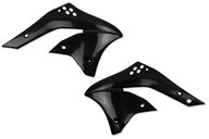 UFO Black Radiator Shroud Set for Kawasaki: KX250F (2006-2008)