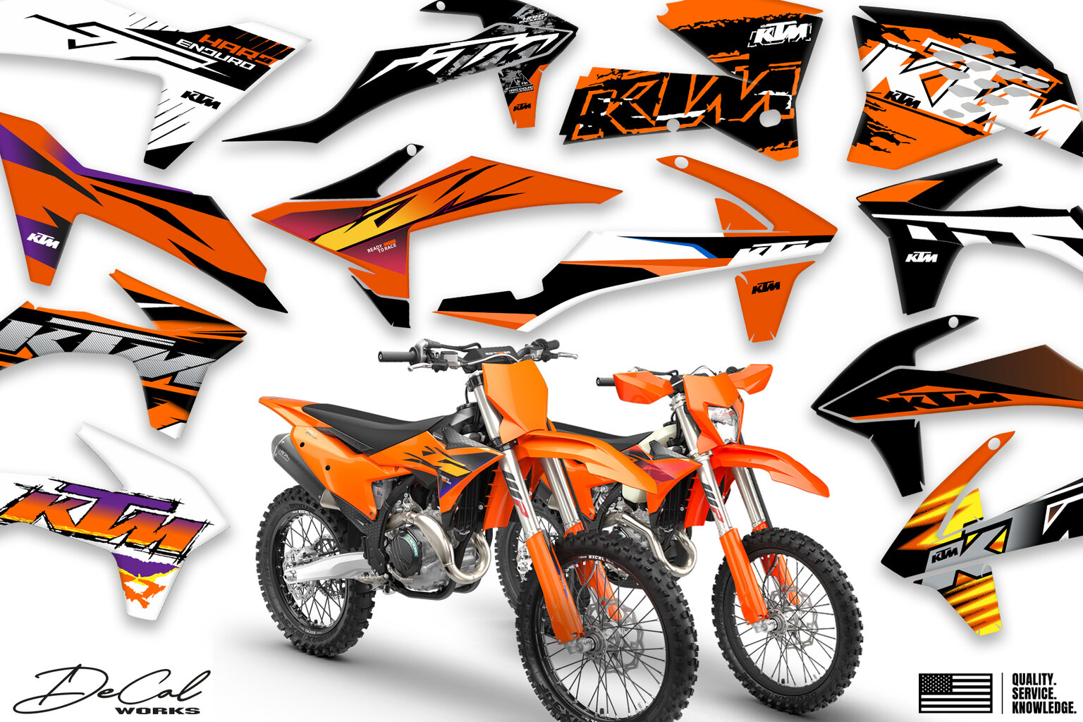 KTM OEM Replica Dirt Bike Graphics Design Help Center Order Today!