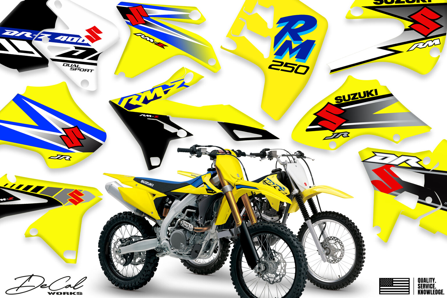 Suzuki Dirt Bike Replica Graphics Help Center used by facyory teams