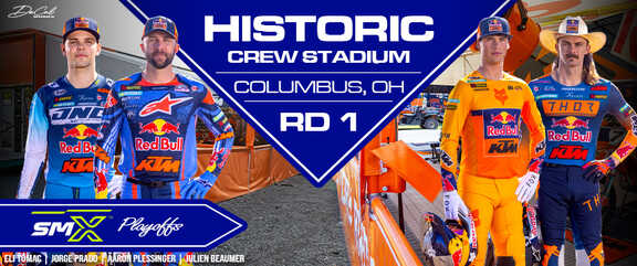 Watch Watch AMA SuperMotocross Playoffs Round 1 at Historic Crew Stadium inside Columbus, OH