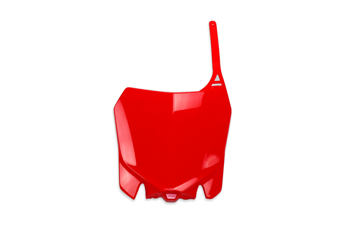 UFO Red Front Number Plate for Honda: CRF250R (2014-2017), CRF450R (2013-2016)