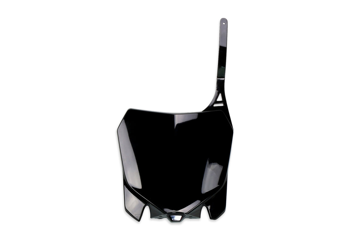 UFO Black Front Number Plate for Honda: CRF250R (2014-2017), CRF450R (2013-2016)