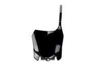 UFO Black Front Number Plate for Honda: CRF250R (2014-2017), CRF450R (2013-2016)