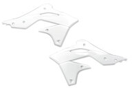 Polisport White Radiator Shroud Set for Kawasaki: KX250F (2013-2016)