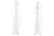 Polisport White Lower Fork Guards for Kawasaki: KX250 (2007), KX250F (2006-2008), KX450F (2006-2008)