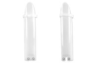 UFO White / Neutral Lower Fork Guards for Kawasaki: KX100 (1998-2013), KX85 (2001-2013)