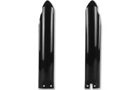 UFO Black Lower Fork Guards for Kawasaki: KX125 (1994-2003), KX250 (1994-2003), KX500 (1992-2004)