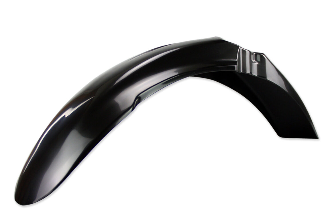 UFO Black Front Fender for Kawasaki: KX125 (2003-2007), KX250 (2003-2007), KX250F (2004-2008), KX450F (2006-2008)