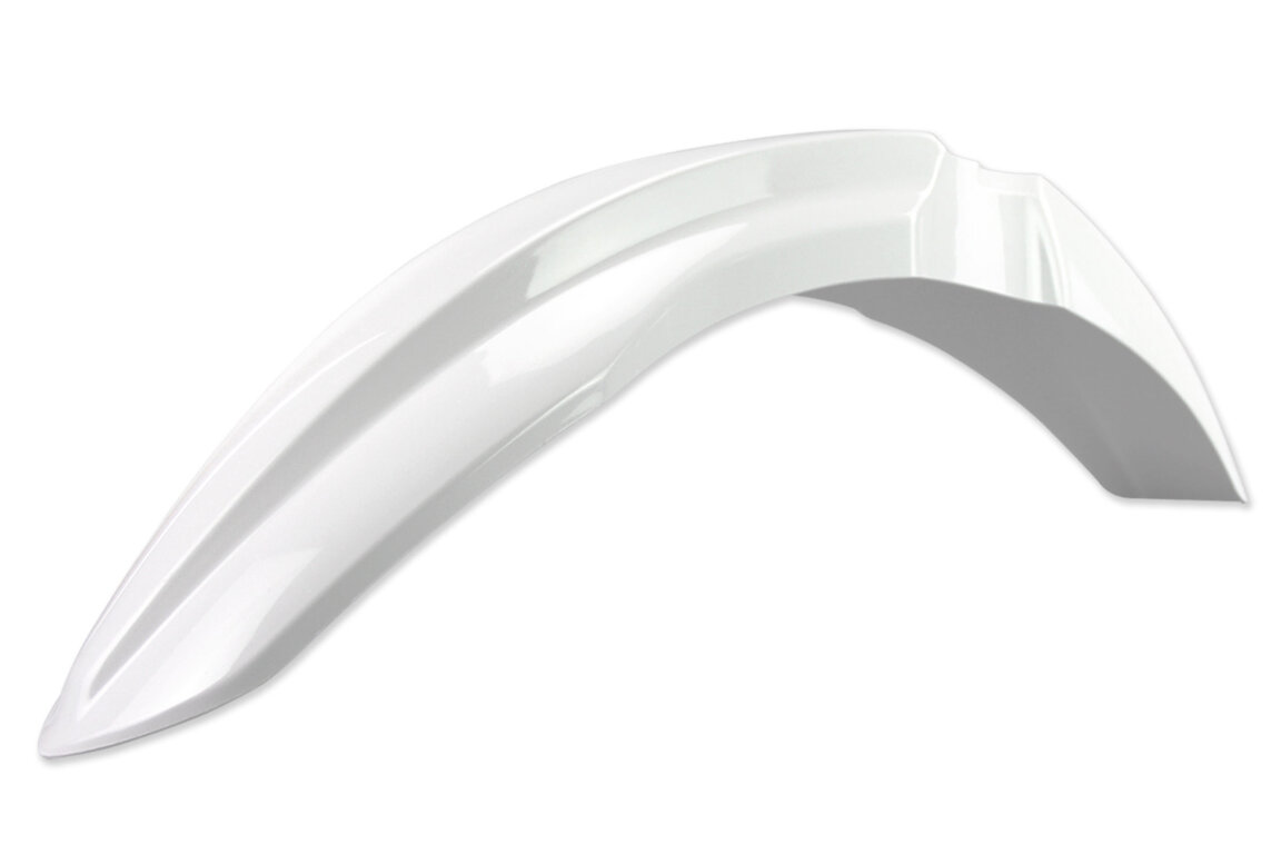 UFO White Front Fender for Kawasaki: KX250F (2009-2012), KX450F (2009-2012)