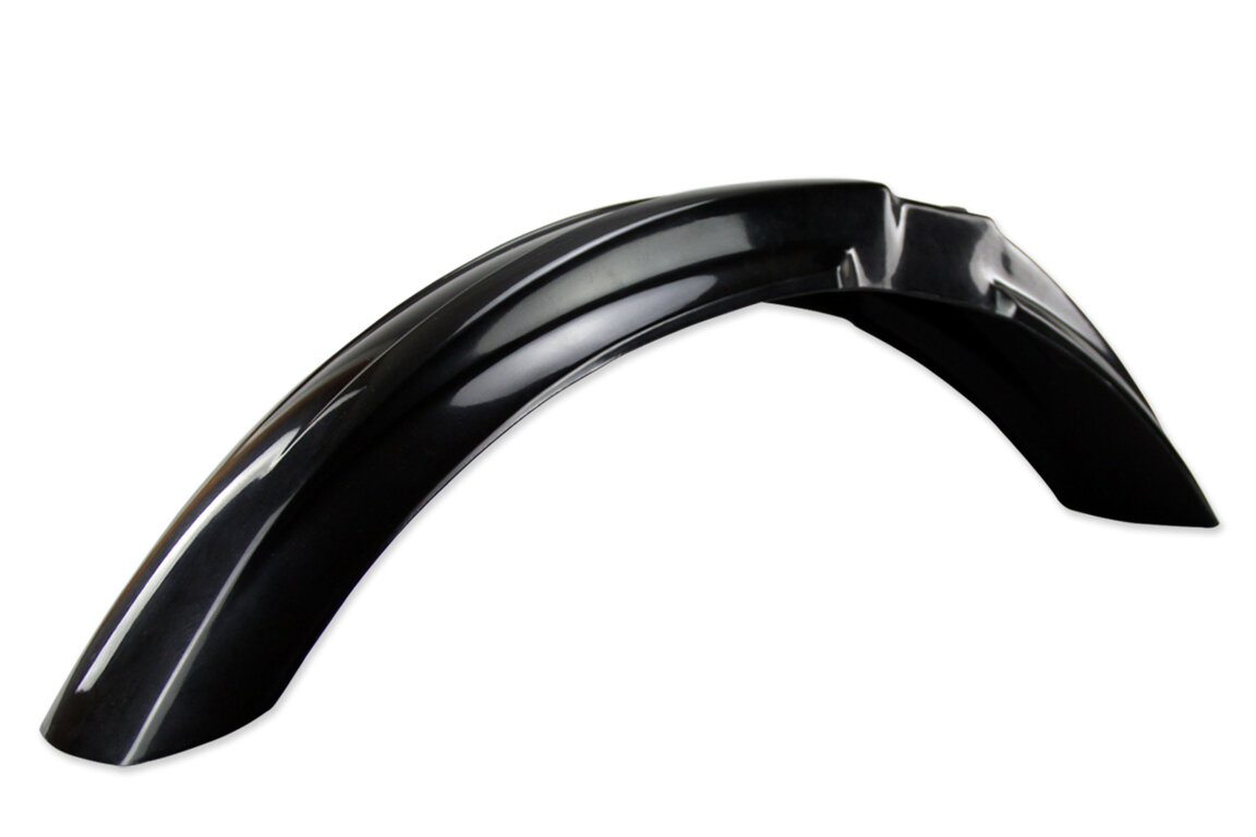 Polisport Black Front Fender for Kawasaki: KX125 (1999-2002), KX250 (1999-2002)
