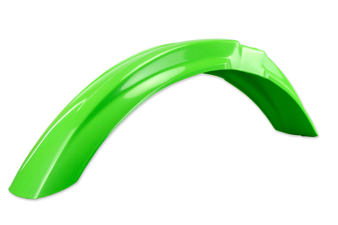 Polisport Green Front Fender for Kawasaki: KX125 (1999-2002), KX250 (1999-2002)