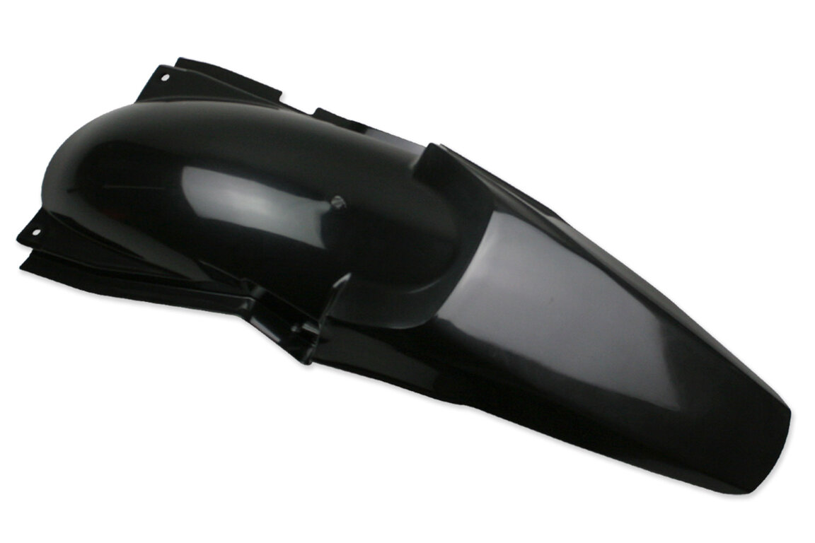 Polisport Black Rear Fender for Kawasaki: KX125 (2003-2007), KX250 (2003-2007)