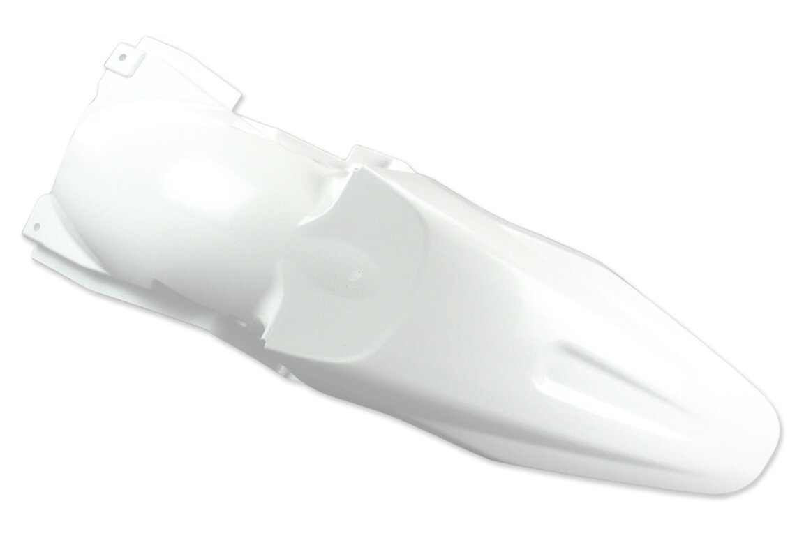 UFO White Rear Fender for Kawasaki: KX250F (2006-2008), KX450F (2006-2008)