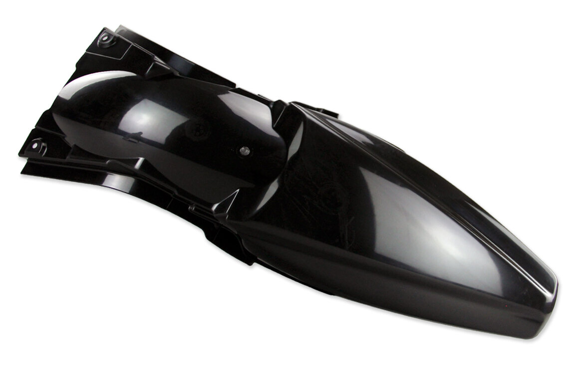 UFO Black Rear Fender for Kawasaki: KX250F (2009-2012), KX450F (2009-2011)