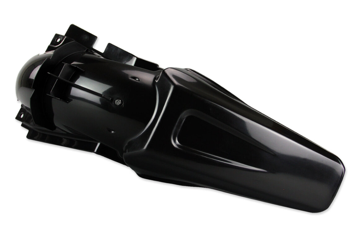 Polisport Black Rear Fender for Kawasaki: KX125 (1999-2002), KX250 (1999-2002)