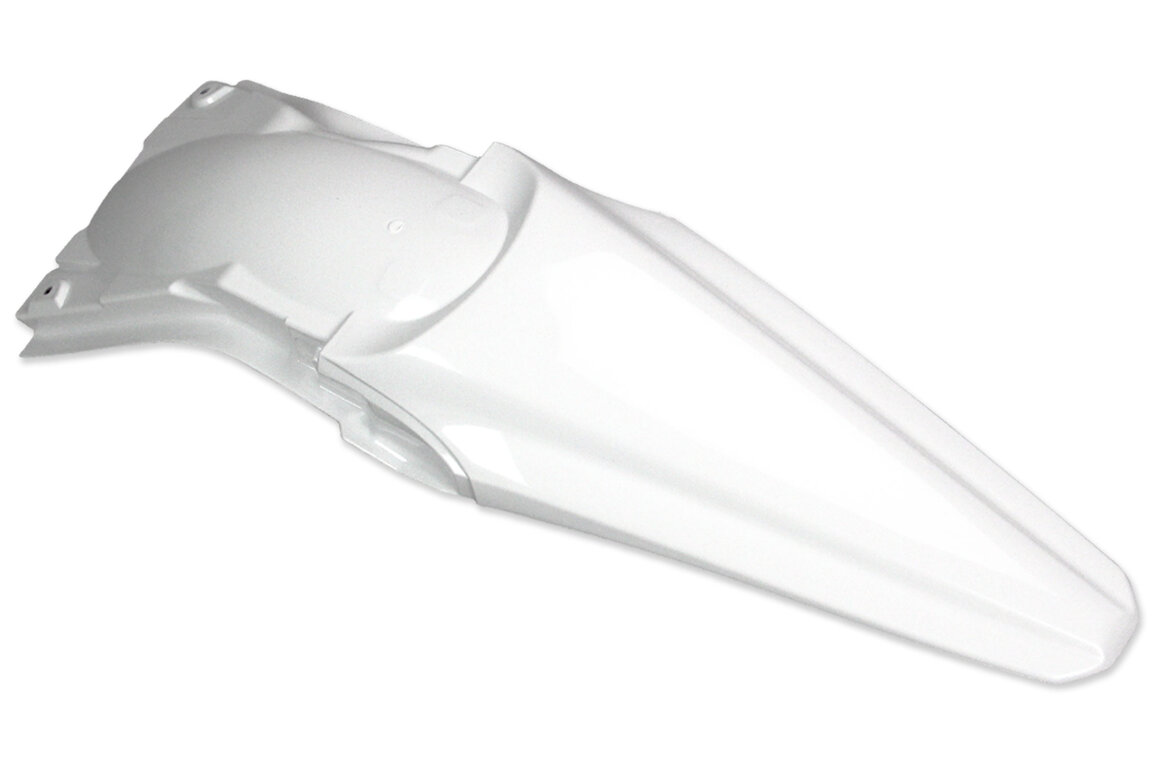 Polisport White Rear Fender for Kawasaki: KX250F (2013-2016), KX450F (2012-2015)