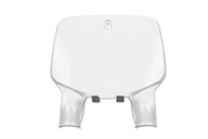 Polisport White Front Number Plate for Kawasaki: KX125 (1996-2002), KX250 (1996-2002)