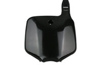UFO Black Front Number Plate for Kawasaki: KLX110 (2001-2009), KX65 (2000-2026), Suzuki: RM65 (2003-2007)