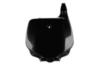 UFO Black Front Number Plate for Kawasaki: KX100 (1998-2013), KX80 (1998-2000), KX85 (2001-2013)