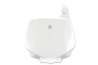 Polisport White Front Number Plate for Kawasaki: KX100 (1998-2013), KX80 (1998-2000), KX85 (2001-2013)