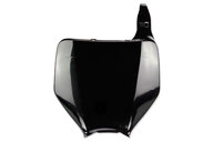 Polisport Black Front Number Plate for Kawasaki: KX125 (2003-2007), KX250 (2003-2007), KX250F (2004-2008), KX450F (2006-2008), Suzuki: RMZ250 (2004-2006)