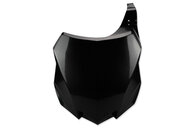 Polisport Black Front Number Plate for Kawasaki: KX250F (2013-2016), KX450F (2013-2015)