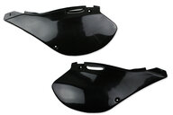 Polisport Black Side Number Plates for Kawasaki: KX125 (1999-2002), KX250 (1999-2002)