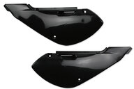 UFO Black Side Number Plates for Kawasaki: KLX110 (2001-2009), KX65 (2000-2026), Suzuki: RM65 (2003-2007)