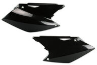 UFO Black Side Number Plates for Kawasaki: KX250F (2004-2005), Suzuki: RMZ250 (2004-2006)