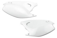 Polisport White Side Number Plates for Kawasaki: KX125 (2003-2007), KX250 (2003-2007)