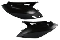 UFO Black Side Number Plates for Kawasaki: KX250F (2009-2012), KX450F (2009-2011)