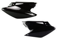 Polisport Black Side Number Plates for Kawasaki: KX250F (2006-2008)