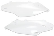 UFO Cream White Side Number Plates for Kawasaki: KX250F (2013-2016), KX450F (2012-2015)