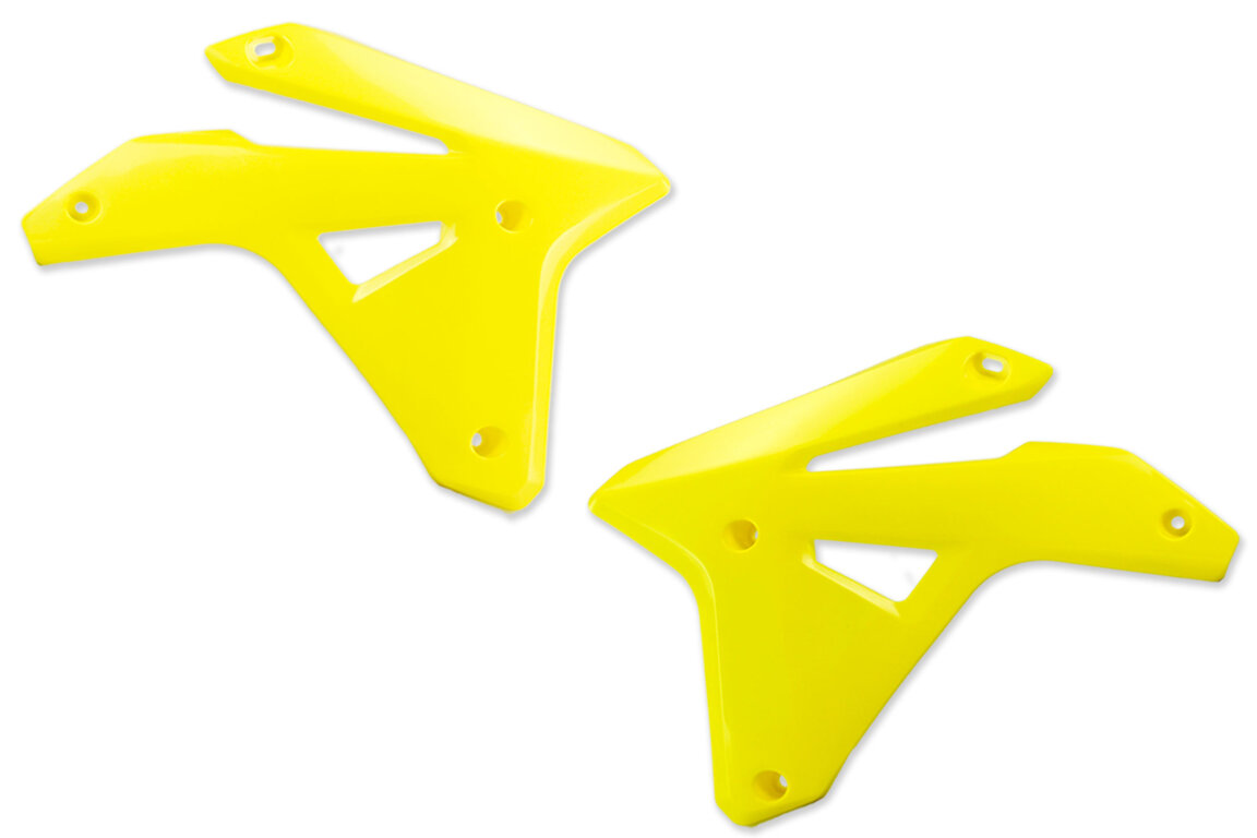 Polisport Yellow Radiator Shroud Set for Suzuki: RMZ450 (2007)