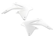 UFO White Radiator Shroud Set for Suzuki: RMZ450 (2008-2017)