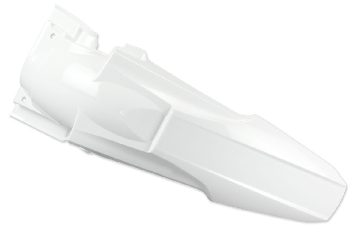 Polisport White Rear Fender for Suzuki: RMZ450 (2008-2017)