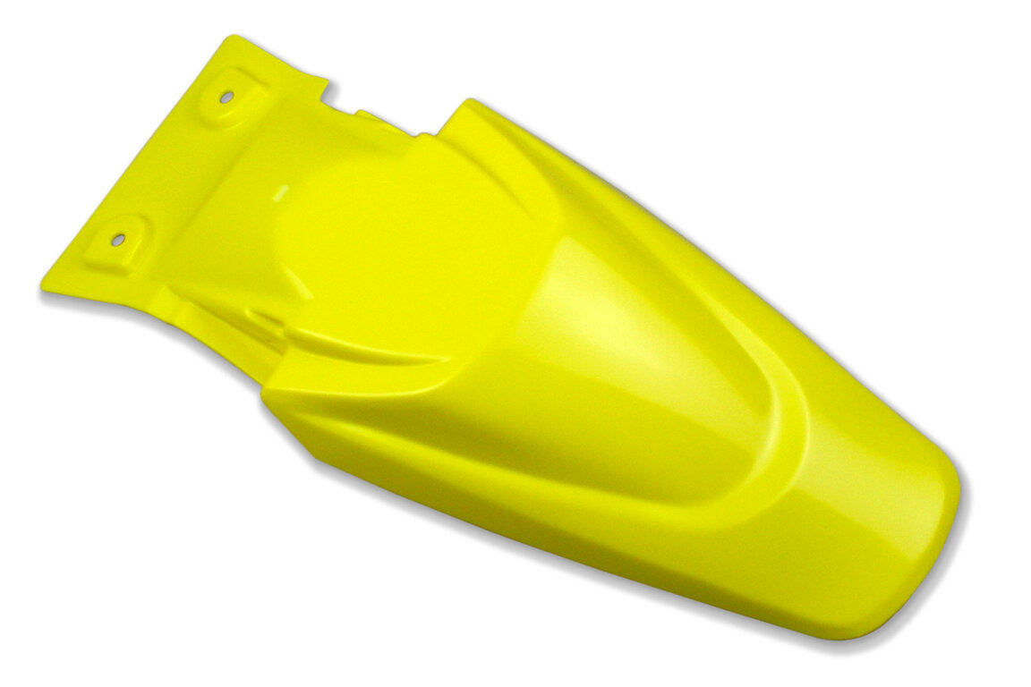 Polisport Yellow Rear Fender for Kawasaki: KLX110 (2001-2009), KX65 (2000-2026), Suzuki: RM65 (2003-2007)
