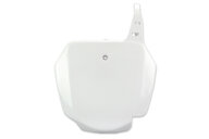 UFO White Front Number Plate for Suzuki: RM85 (2002-2024)